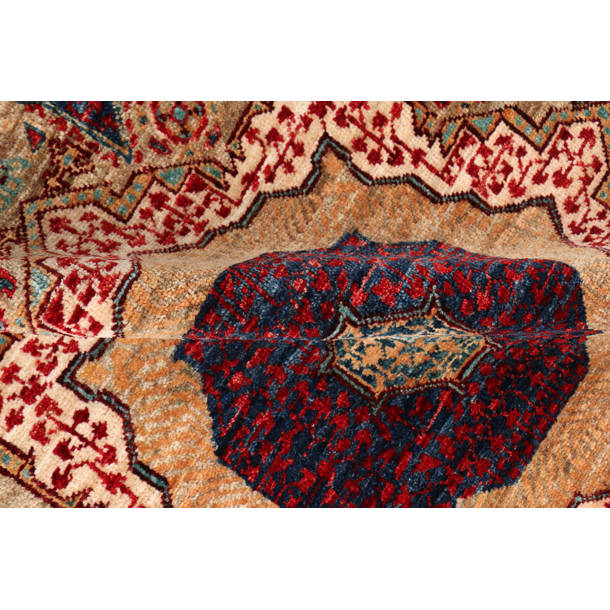 Bokara Rug Co., Inc. Aryana Handwoven HighQuality Red/Blue/Ivory Area